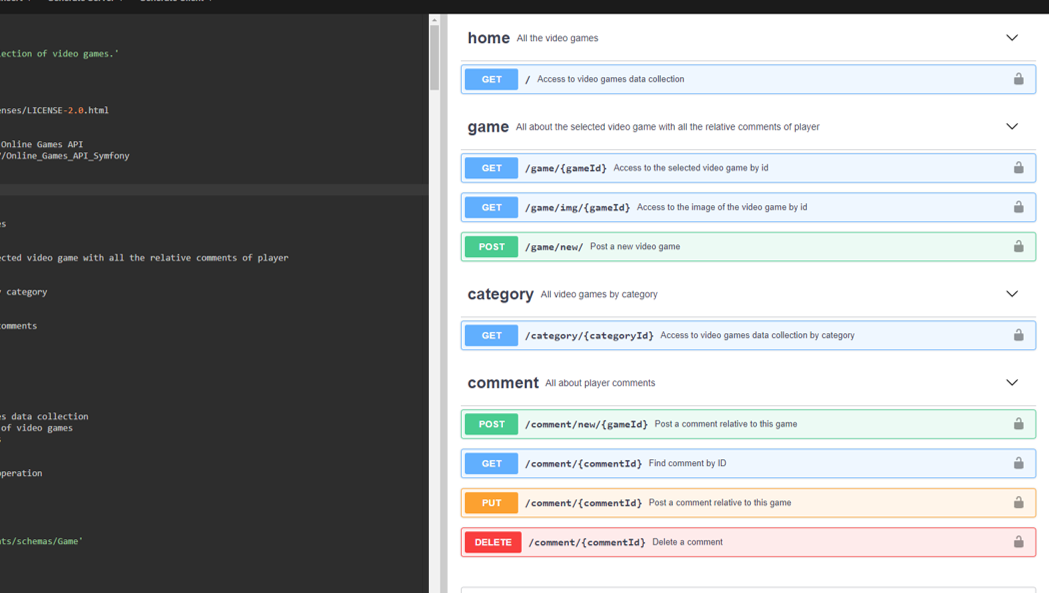 API Jeux Vidéos – Symfony